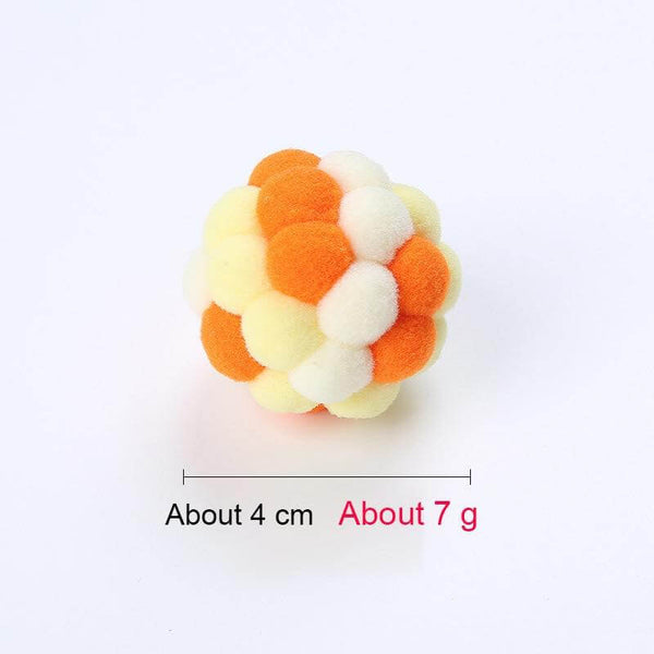 Bouncy Fabric Balls for Cats, Kittens with Sounds