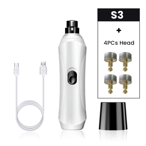 Rechargeable Dog Nail Grinder Electric Pet Nail Clipper, Trimmer Automatic Claws Cutter