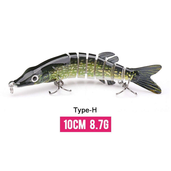 10/14cm Sinking Wobblers Fishing Lures Jointed Crankbait