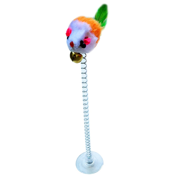 Feather, Mice Wand Stick with Bell Interactive Cat Toys