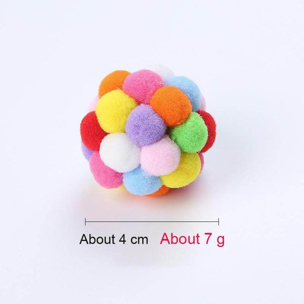 Bouncy Fabric Balls for Cats, Kittens with Sounds