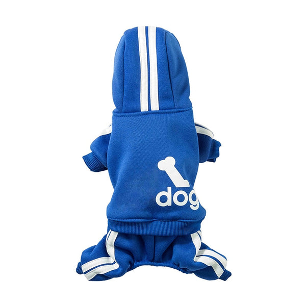 Track Suit for Small to Medium Size Dogs, Clothing Costume Jumpsuit Outfit