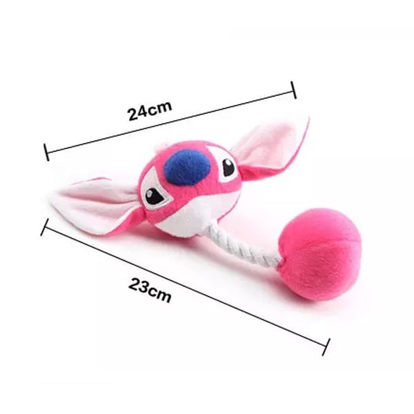 Stitch Plush Rope Knot Toy for Dogs and Cats