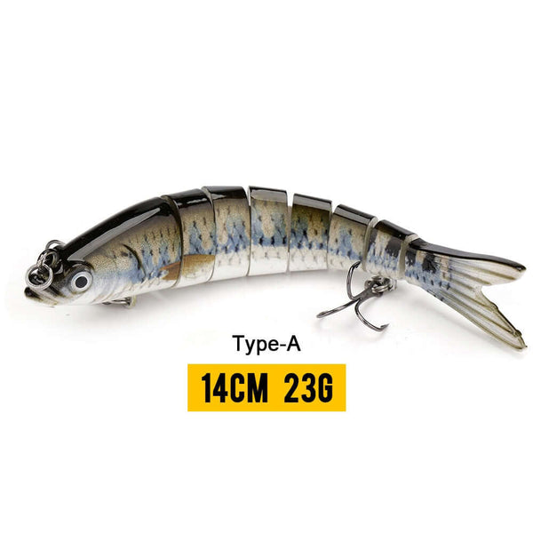 10/14cm Sinking Wobblers Fishing Lures Jointed Crankbait
