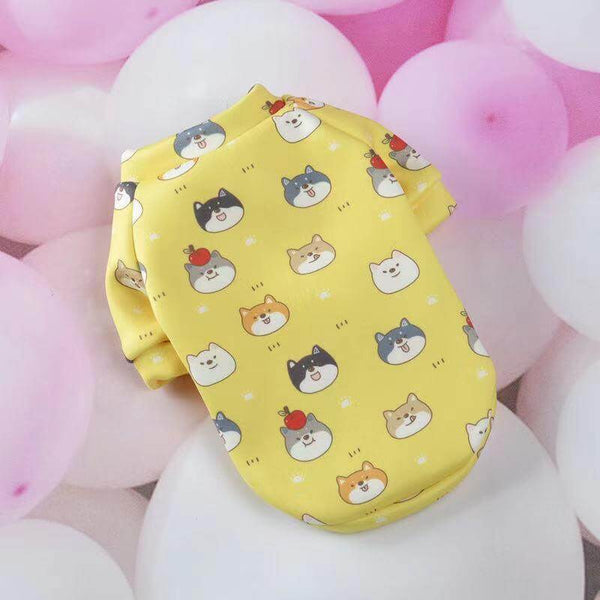 Cartoon Theme Colorful Sweatshirt for Small Dogs and Cats
