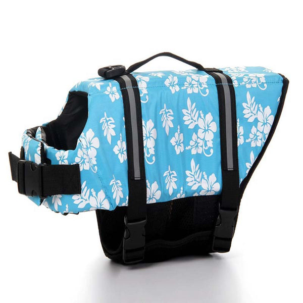 Dog Life Vest Summer Printed Pet Safety Jacket Swimwear
