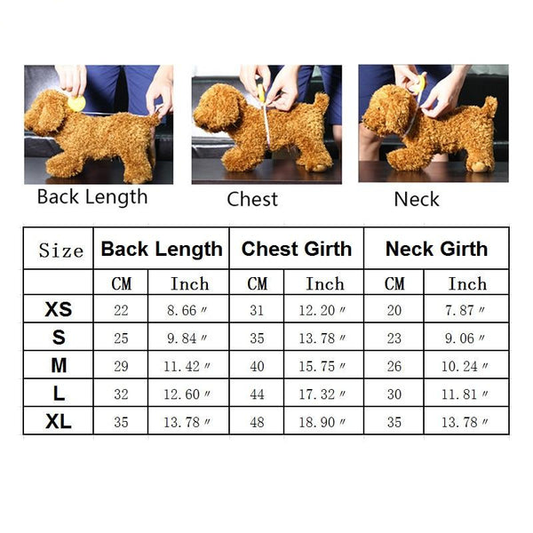 Pet Pajama Style Jumpsuit For Small Dogs