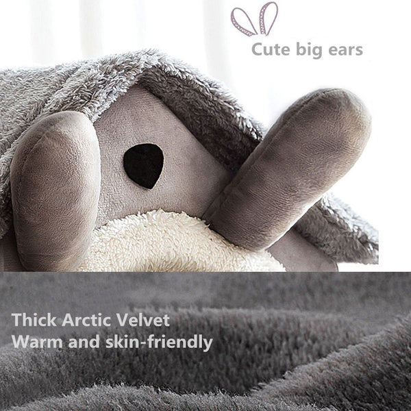 Foldable Deep Sleep Pet House for Cats and Dogs, Cozy House Shaped Beds