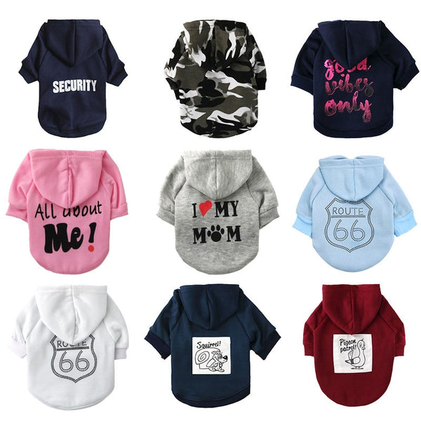 Hoodie Dog Clothes Pet Fashion for Small Medium Dogs, Cats
