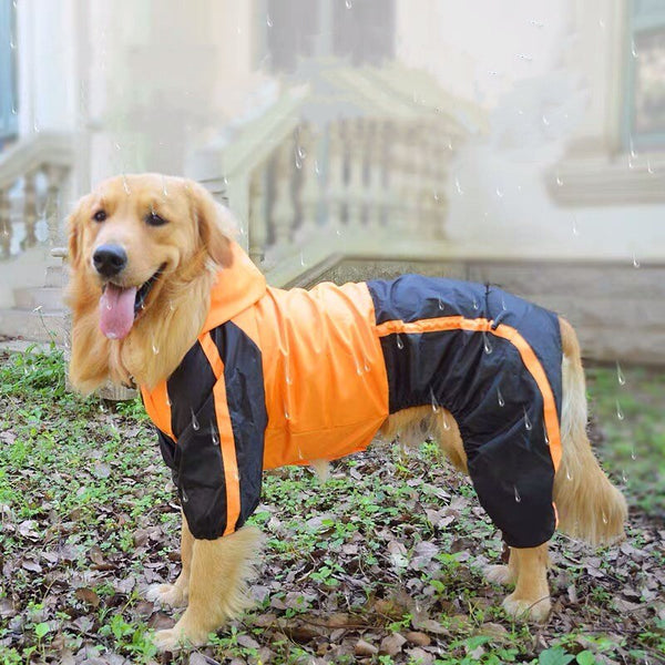 Waterproof Raincoat Jumpsuit For Small Medium Large Dogs Outdoor Pet Clothes