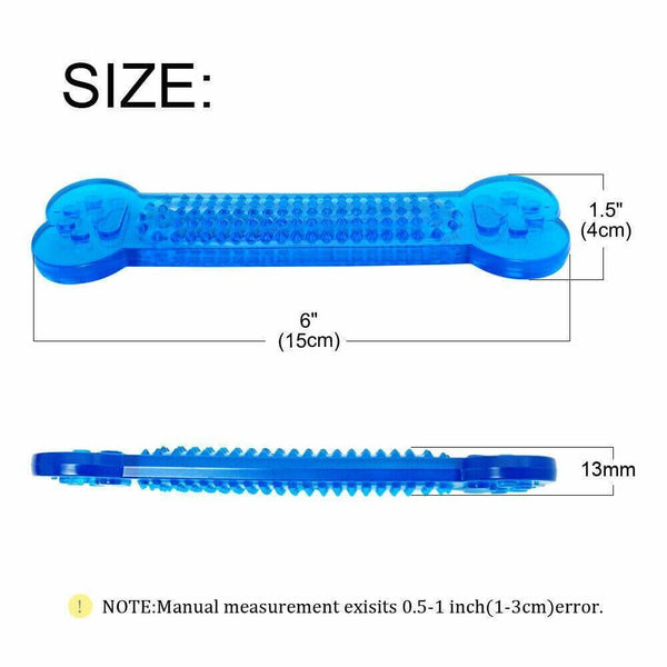 Bone Shaped Rubber Chewing Toy for Dogs - 5 Piece Set Random Color