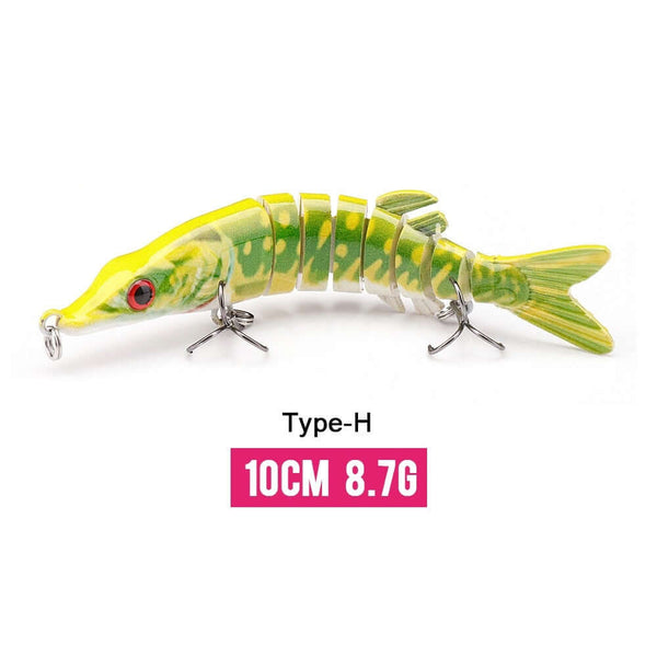 10/14cm Sinking Wobblers Fishing Lures Jointed Crankbait