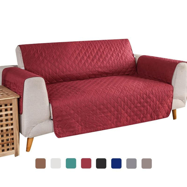 Quilted Anti-wear Sofa Covers for Dogs, Cats, Pets Anti-Slip Couch Recliner Slipcovers Armchair Furniture Protector 1/2/3 Seater