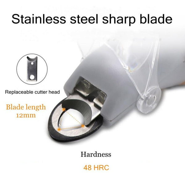 Professional Nail Clipper Tool for Dogs With LED Light & 5X Magnifier Safety Pet Nail Trimmer