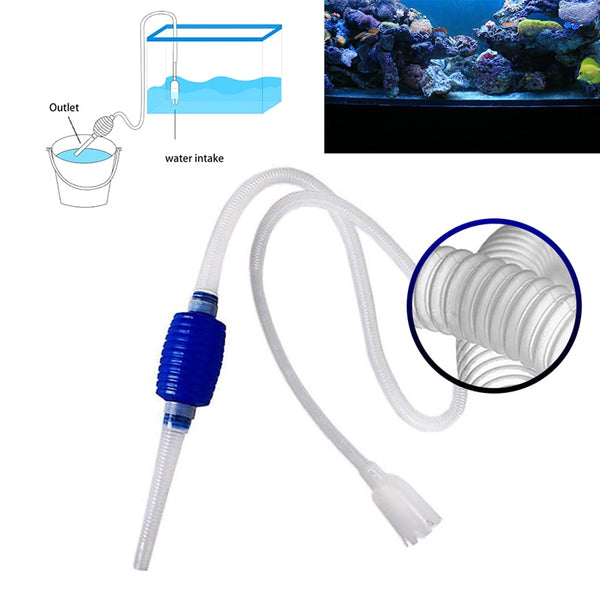 Semi Automatic Aquarium Cleaning Vacuum Water Change Manual Pump Cleaner