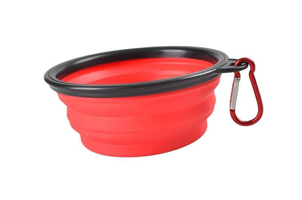 350/1000ml Large Collapsible Folding Silicone Bowl Outdoor Travel Portable Food Water Container Feeder Dish for Pets