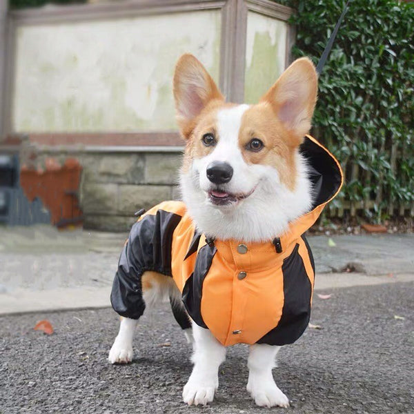 Waterproof Raincoat Jumpsuit For Small Medium Large Dogs Outdoor Pet Clothes