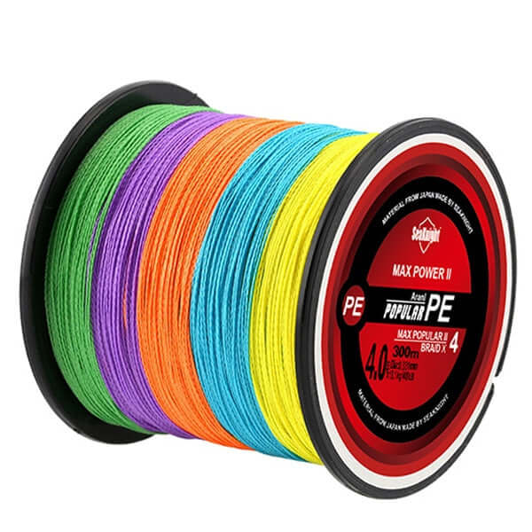 4 Strands 300m PE Braided 8-80LB Multifilament Fishing Line