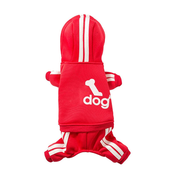 Track Suit for Small to Medium Size Dogs, Clothing Costume Jumpsuit Outfit