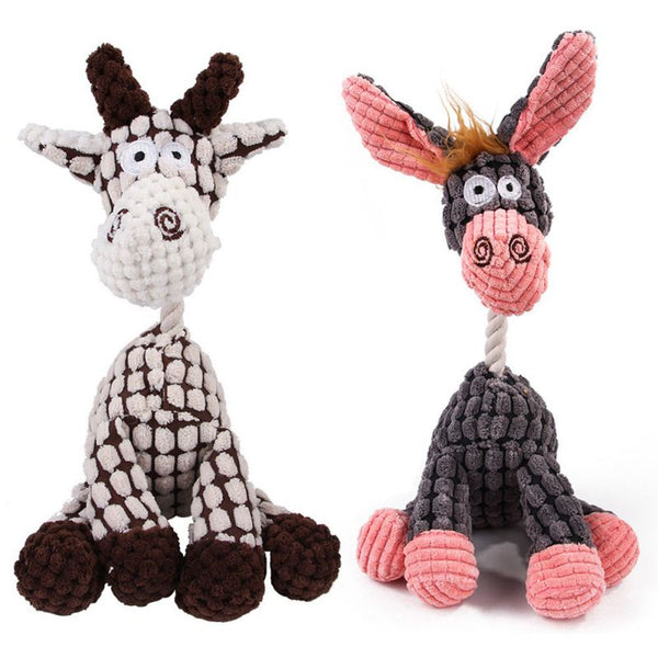 Knotted Donkey Plush Toy for Dogs