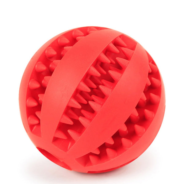 Rubber Treat Ball Toys for Dog, Puppy Tooth Cleaning Snack Ball