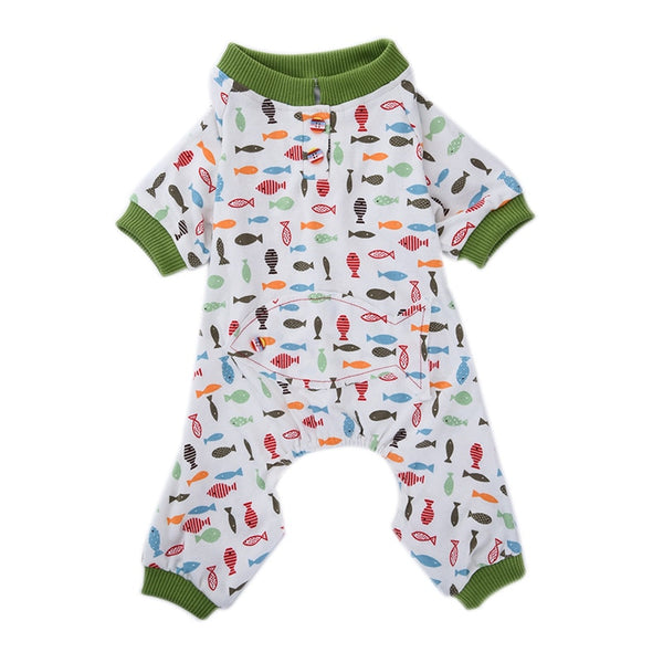 Pet Pajama Style Jumpsuit For Small Dogs