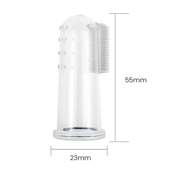 Soft Silicone Pet Finger Toothbrush, Teeth Care Tool for Dogs Cats