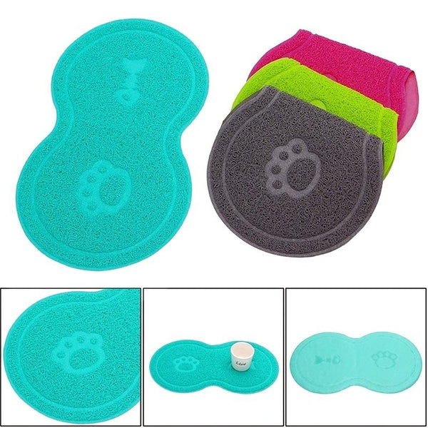 Food & Water Bowl Placemat for Pet Feeding - Multi Color