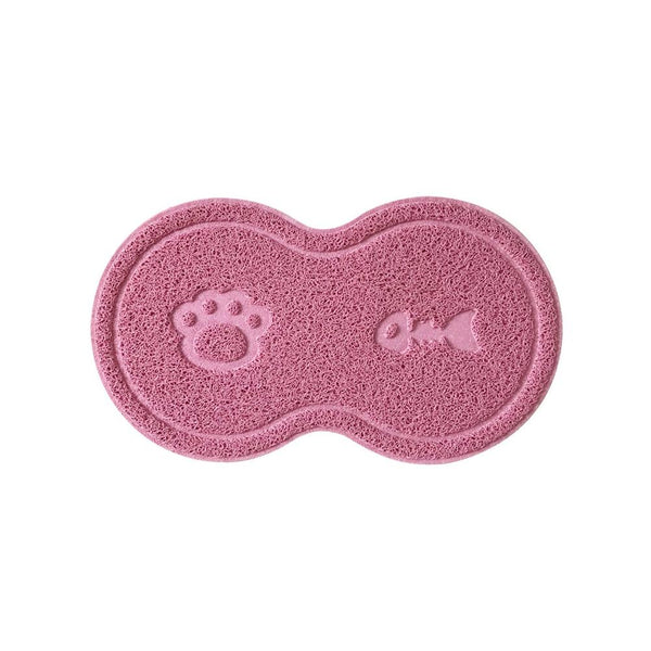 Food & Water Bowl Placemat for Pet Feeding - Pink Color