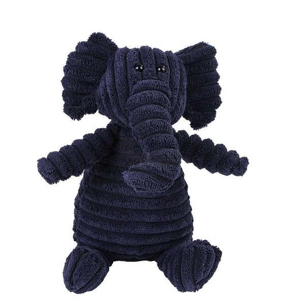 Animal Shape Plush Chew Toys for Dogs - Elephant