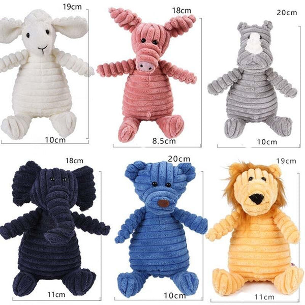 Animal Shape Plush Chew Toys for Dogs - Shape