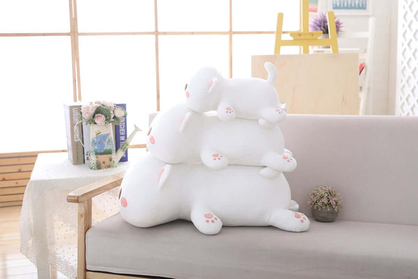 Anime Style Lying Plush Cat Stuffed Animal Cute Kitten