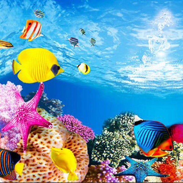 Aquarium Landscape Poster Double-sided Background