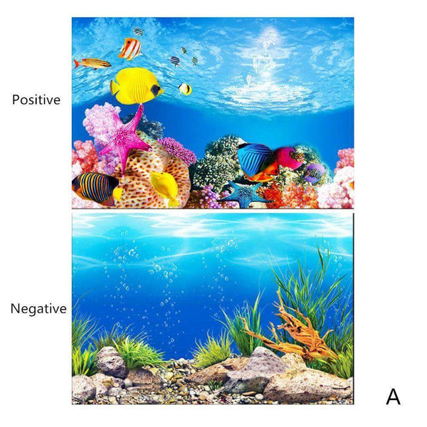 Aquarium Landscape Poster Double-sided Background