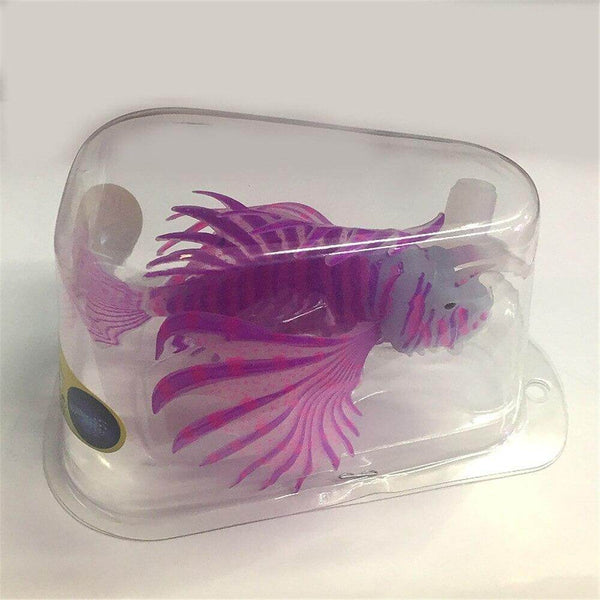 Aquarium Artificial Luminous Lionfish Fish Tank Aquatic Landscape Silicone Fish Decoration