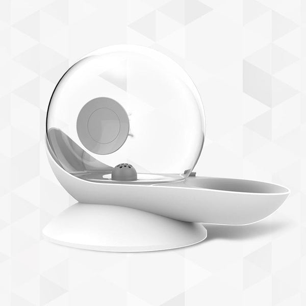 Large Capacity Bubble Automatic Water Bowl Fountain For Pets, Non Electric Water Dispenser - Gray Color