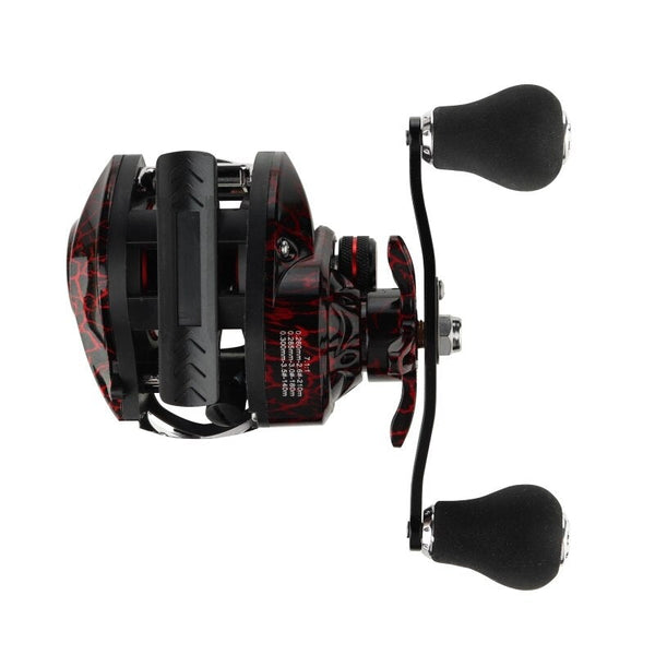 Left/Right Hand Baitcasting Fishing Reel 7.2:1 With Magnetic Brake