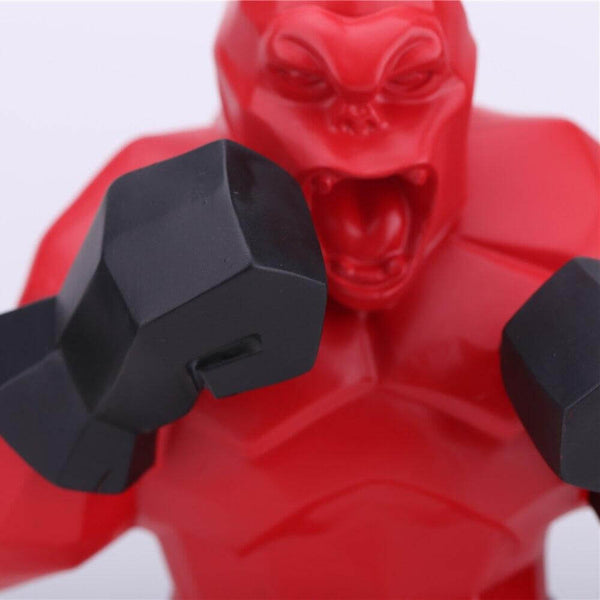 Boxer Gorilla Figurine Resin Home Decoration Statue