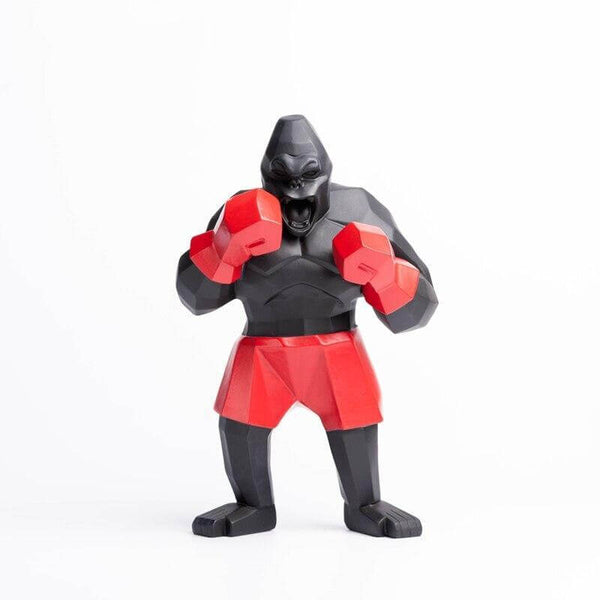 Boxer Gorilla Figurine Resin Home Decoration Statue