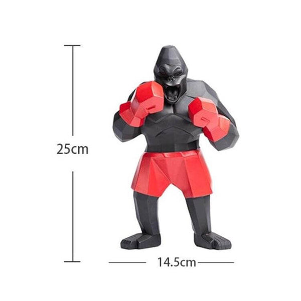 Boxer Gorilla Figurine Resin Home Decoration Statue