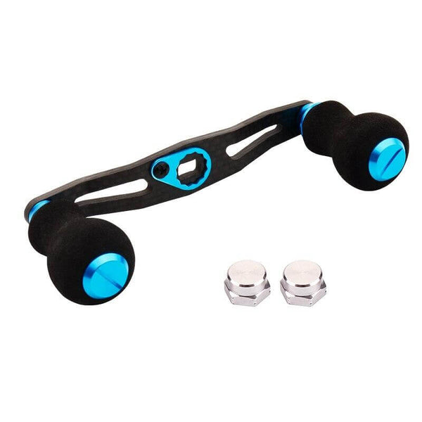Carbon Fiber Fishing Reel Handle Lake Blue Color
