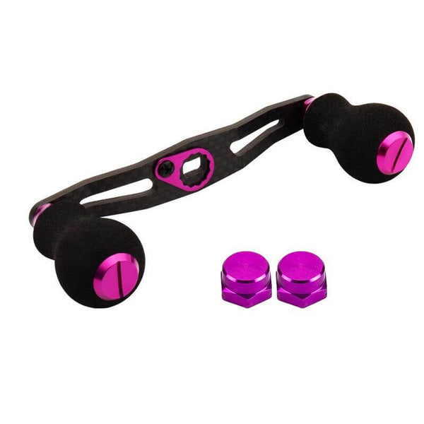 Carbon Fiber Fishing Reel Handle Purple Color