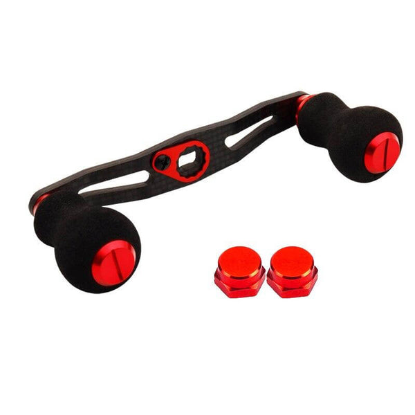 Carbon Fiber Fishing Reel Handle Red Color