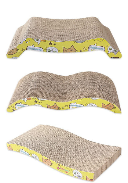 Cat Scratcher Board Cardboard with Cartoon Decoration Various Shapes