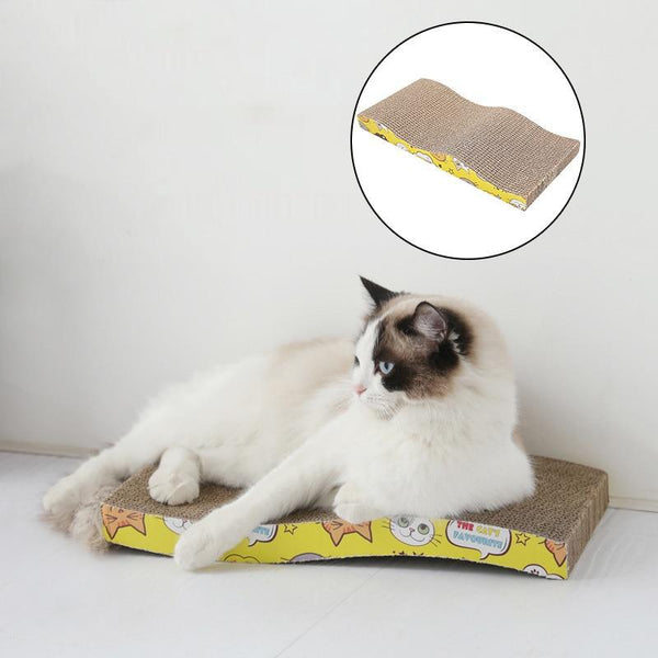 Cat Scratcher Board Cardboard with Cartoon Decoration Various Shapes