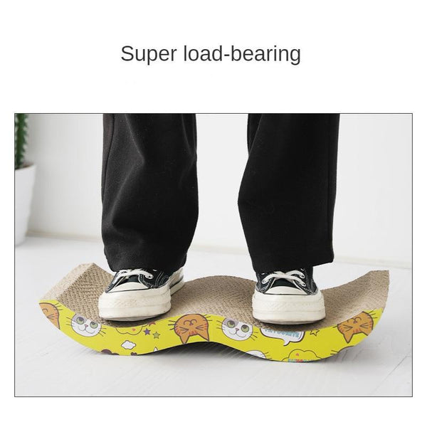 Cat Scratcher Board Cardboard with Cartoon Decoration Various Shapes