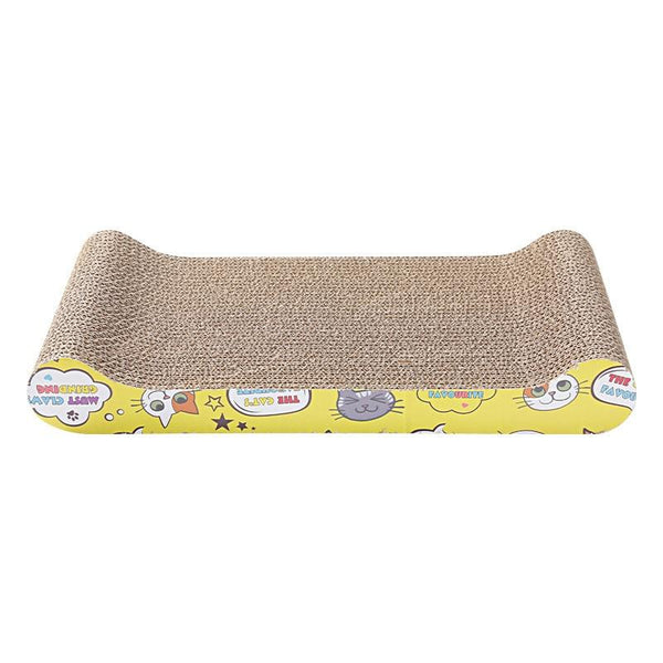 Cat Scratcher Board Cardboard with Cartoon Decoration Various Shapes