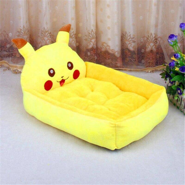 Cartoon Animal Shape Pet Beds for Cats, Dogs Various Styles - Pikachu Shape