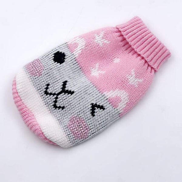 Winter Cartoon Clothes Warm Knitted Christmas Sweater Style For Small Dogs, Cats