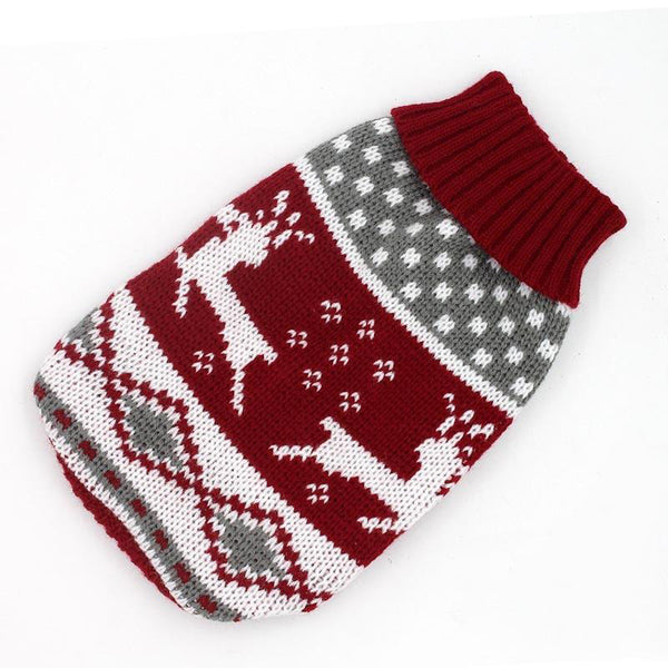 Winter Cartoon Clothes Warm Knitted Christmas Sweater Style For Small Dogs, Cats